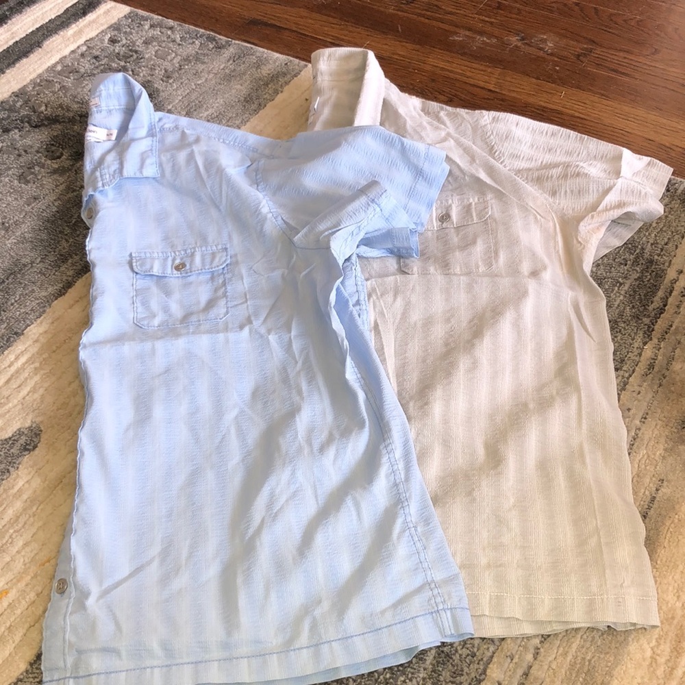 Set Of 2 Calvin Klein Button Downs - image 1